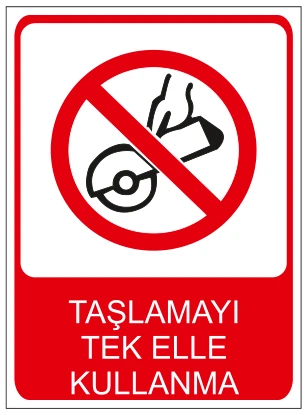 TAŞLAMAYI TEK ELLE KULLANMA