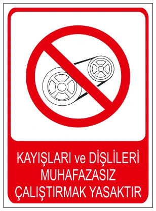 KAYIŞLARI VE DİŞLİLERİ MUHAFAZASIZ