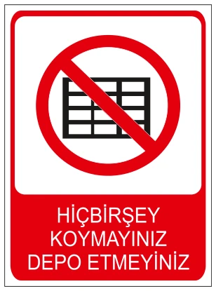 HİÇBİRŞEY KOYMAYINIZ DEPO ETMEYİNİZ