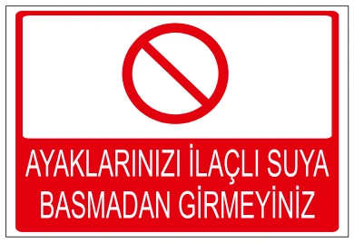 AYAKLARINIZI İLAÇLI SUYA