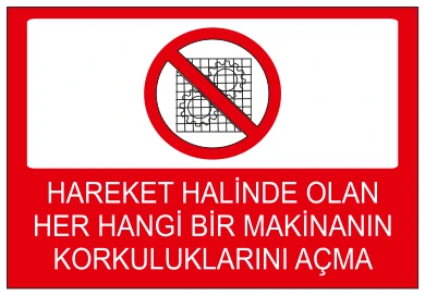 HAREKET HALİNDE OLAN HER HANGİ BİR MAKİNANIN