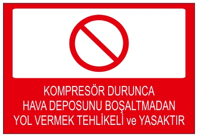 KOMPRESÖR DURUNCA HAVA DEPOSUNU BOŞALTMADAN