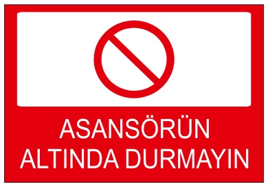 ASANSÖRÜN ALTINDA DURMAYIN