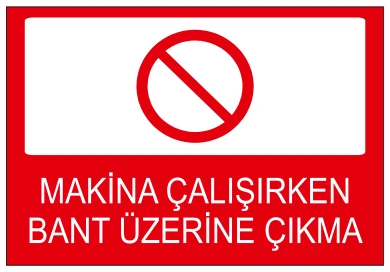 MAKİNA ÇALIŞIRKEN BANT ÜZERİNE ÇIKMA