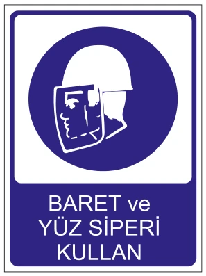 BARET VE YÜZ SİPERİ KULLAN