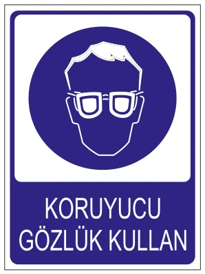 KORUYUCU GÖZLÜK KULLAN