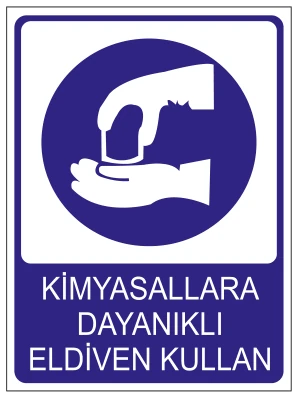 KİMYASALLARA DAYANIKLI ELDİVEN KULLAN