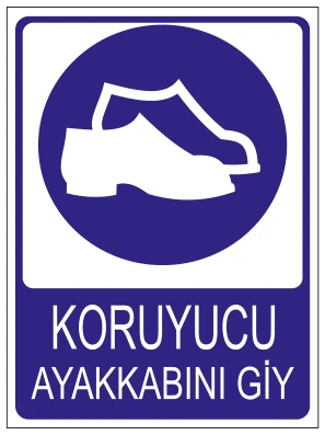 KORUYUCU AYAKKABINI GİY