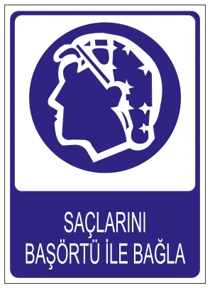 SAÇLARINI BAŞÖRTÜ İLE BAĞLA