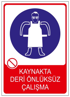 KAYNAKTA DERİ ÖNLÜKSÜZ ÇALIŞMA