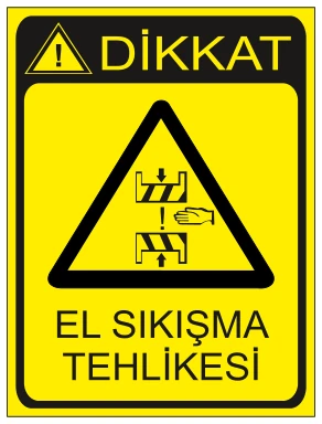 DİKKAT EL SIKIŞMA TEHLİKESİ