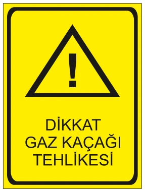 DİKKAT GAZ KAÇAĞI TEHLİKESİ