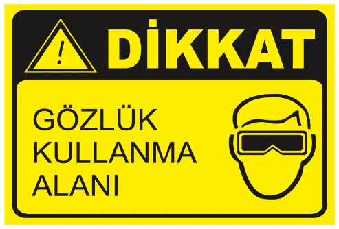 DİKKAT GÖZLÜK (2 KULLANMA ALANI
