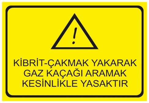 KİBRİT-ÇAKMAK YAKARAK GAZ KAÇAĞI ARAMAK