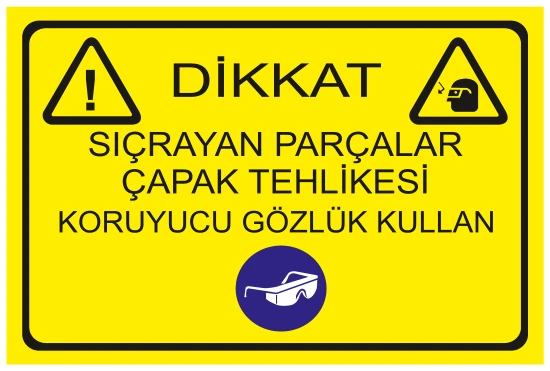 SIÇRAYAN PARÇALAR ÇAPAK TEHLİKESİ