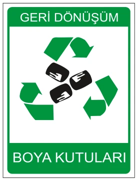 GERİ DÖNÜŞÜM BOYA KUTULARI