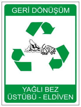 GERİ DÖNÜŞÜM YAĞLI BEZ ÜSTÜBÜ - ELDİVEN