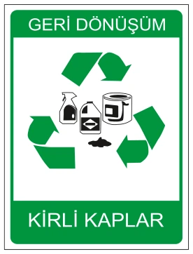 GERİ DÖNÜŞÜM KİRLİ KAPLAR