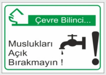 ÇEVRE BİLİNCİ MUSLUKLARI AÇIK BIRAKMAYIN