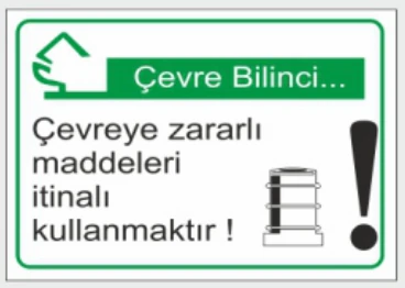ÇEVRE BİLİNCİ ÇEVREYE ZARARLI MADDELERİ ITINALI