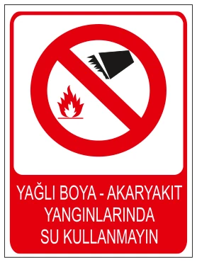 YAĞLI BOYA - AKARYAKIT YANGINLARINDA