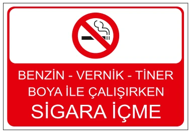 BENZİN - VERNİK - TİNER BOYA İLE ÇALIŞIRKEN