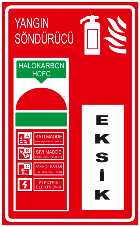YANGIN SÖNDÜRÜCÜ HALOKARBON HCFC