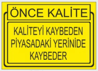 ÖNCE KALİTE KALİTEYİ KAYBEDEN PİYASADAKİ YERİNİDE KAYBEDER