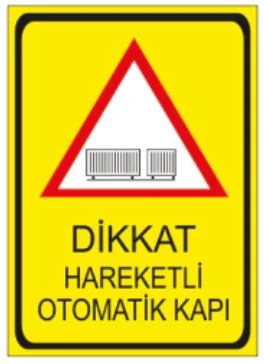 DİKKAT HAREKETLİ OTOMATİK KAPI
