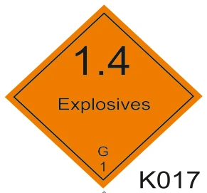 1.4 EXPLOSIVES K017