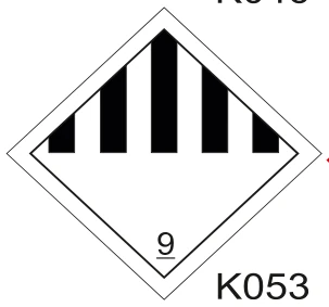 Sınıf 9 Tehlike İşareti — K053