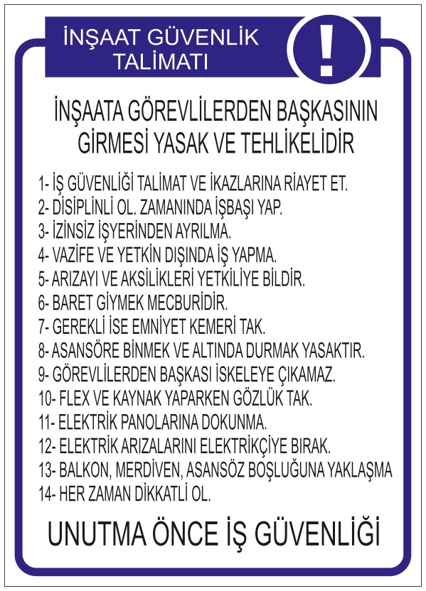 İNŞAAT GÜVENLİK TALİMATI 02