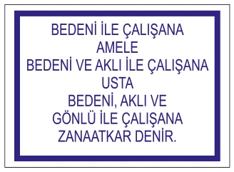 BEDENİ ILE ÇALIŞANA AMELE