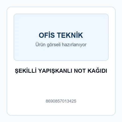 ŞEKİLLİ YAPIŞKANLI NOT KAĞIDI