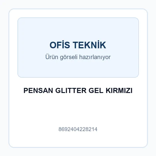 PENSAN GLITTER GEL KIRMIZI