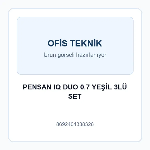 PENSAN IQ DUO 0.7 YEŞİL 3LÜ SET