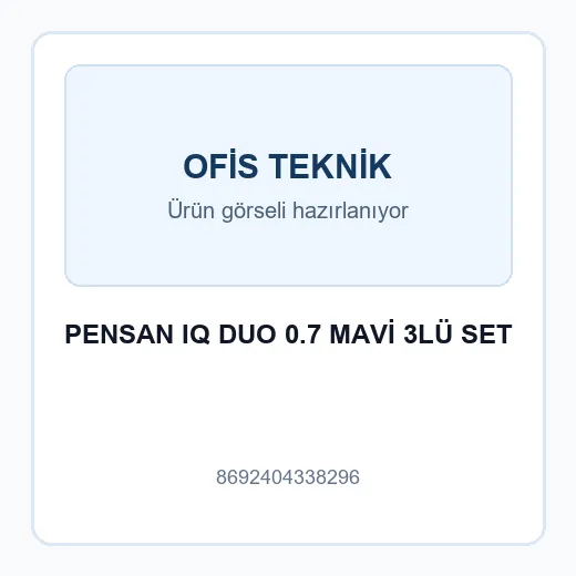 PENSAN IQ DUO 0.7 MAVİ 3LÜ SET