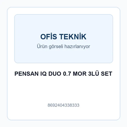PENSAN IQ DUO 0.7 MOR 3LÜ SET