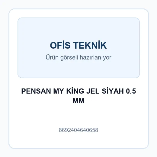 PENSAN MY KİNG JEL SİYAH 0.5 MM