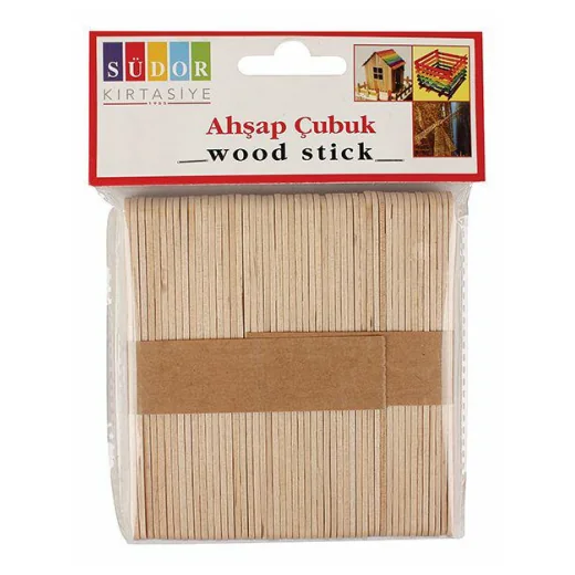 AHŞAP DİL ÇUBUĞU İNCE RENKSİZ