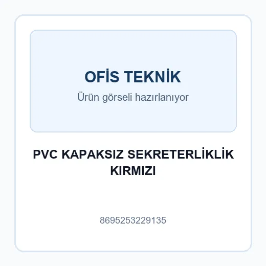 PVC KAPAKSIZ SEKRETERLİKLİK KIRMIZI