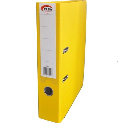 ELBA PLASTİK ÇEMBERLİ LÜX KLASÖR GENİŞ SARI