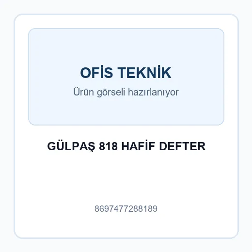 GÜLPAŞ 818 HAFİF DEFTER