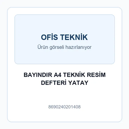 BAYINDIR A4 TEKNİK RESİM DEFTERİ YATAY