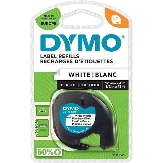 DYMO ETİKET PLASTİK BEYAZ