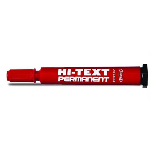 HI TEXT KIRMIZI PERMANENT KALEM KESİK UÇLU