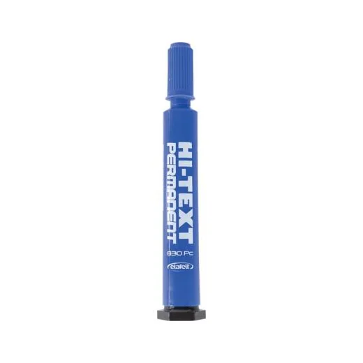 HI TEXT MAVİ PERMANENT KALEM KESİK UÇLU