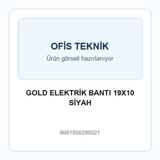 GOLD ELEKTRİK BANTI 19X10 SİYAH