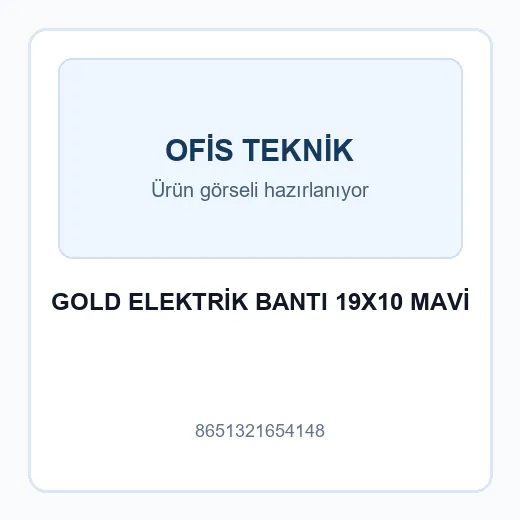 GOLD ELEKTRİK BANTI 19X10 MAVİ