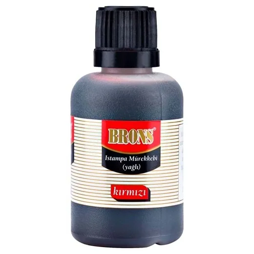 Brons Istampa Mürekkebi Yağlı 30 Cc Kırmızı Br-316